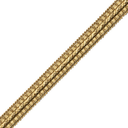1/2" Le Jardin Silk Metallic Gimp Trim by Samuel & Sons in Gilded Gold