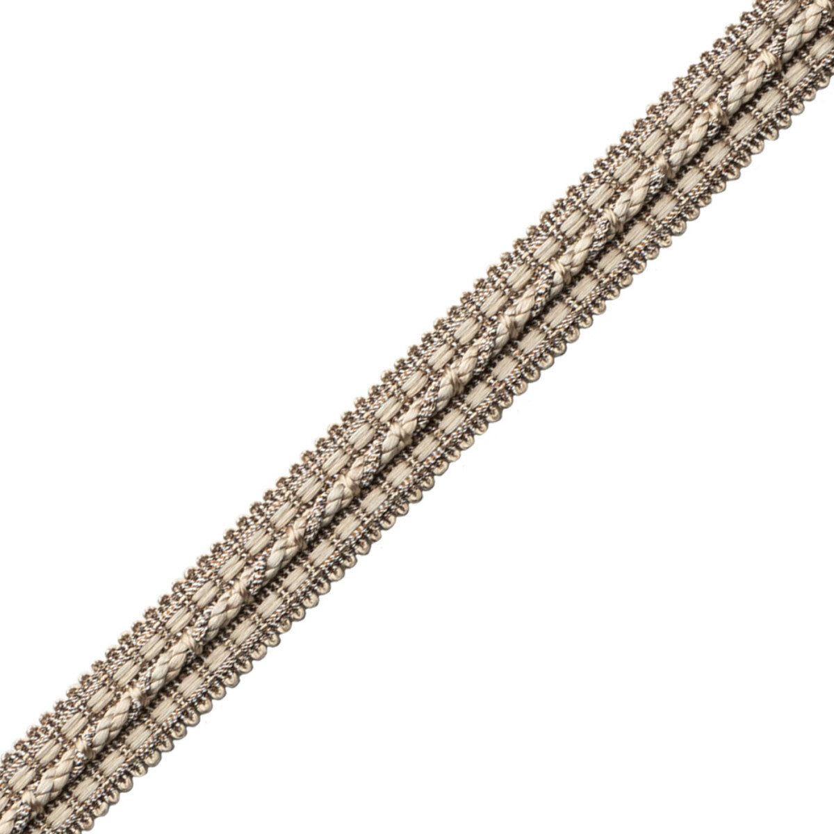 1/2" Le Jardin Silk Metallic Gimp Trim by Samuel & Sons in Bronze
