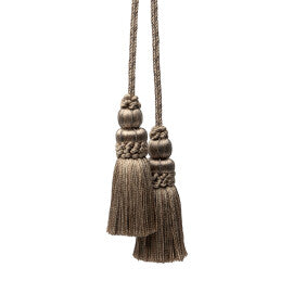 Le Jardin Silk Metallic Chair Tassel by Samuel & Sons in Bronze