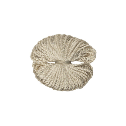 1" Le Jardin Silk Metallic Tuft by Samuel & Sons in Antique Silver