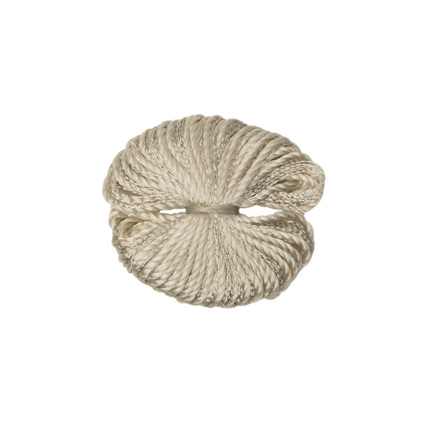 1" Le Jardin Silk Metallic Tuft by Samuel & Sons in Antique Silver