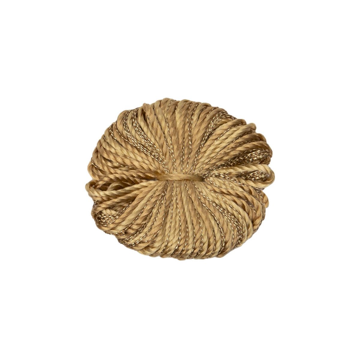 1" Le Jardin Silk Metallic Tuft by Samuel & Sons in Gilded Gold