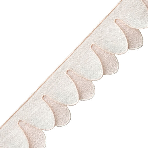 Ainsley Scalloped Border Trim by Samuel & Sons in Blossom