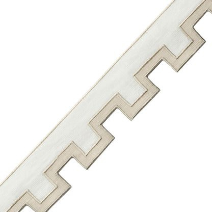 Devon Appliqué Border Trim by Samuel & Sons in Bisque