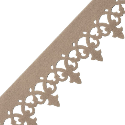 Finlay Scalloped Border Trim by Samuel & Sons in Camel