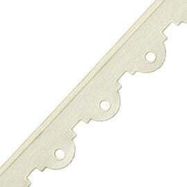 Peyton Embroidered Border Trim by Samuel & Sons in Cream