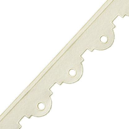 Peyton Embroidered Border Trim by Samuel & Sons in Cream