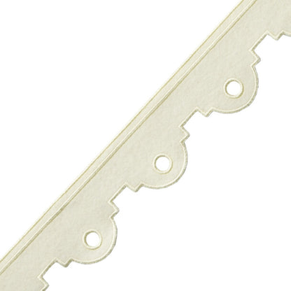 Peyton Embroidered Border Trim by Samuel & Sons in Cream