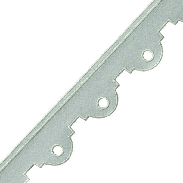 Peyton Embroidered Border Trim by Samuel & Sons in Celadon