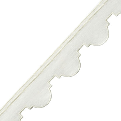 Tess Scalloped Border Trim by Samuel & Sons in Cream
