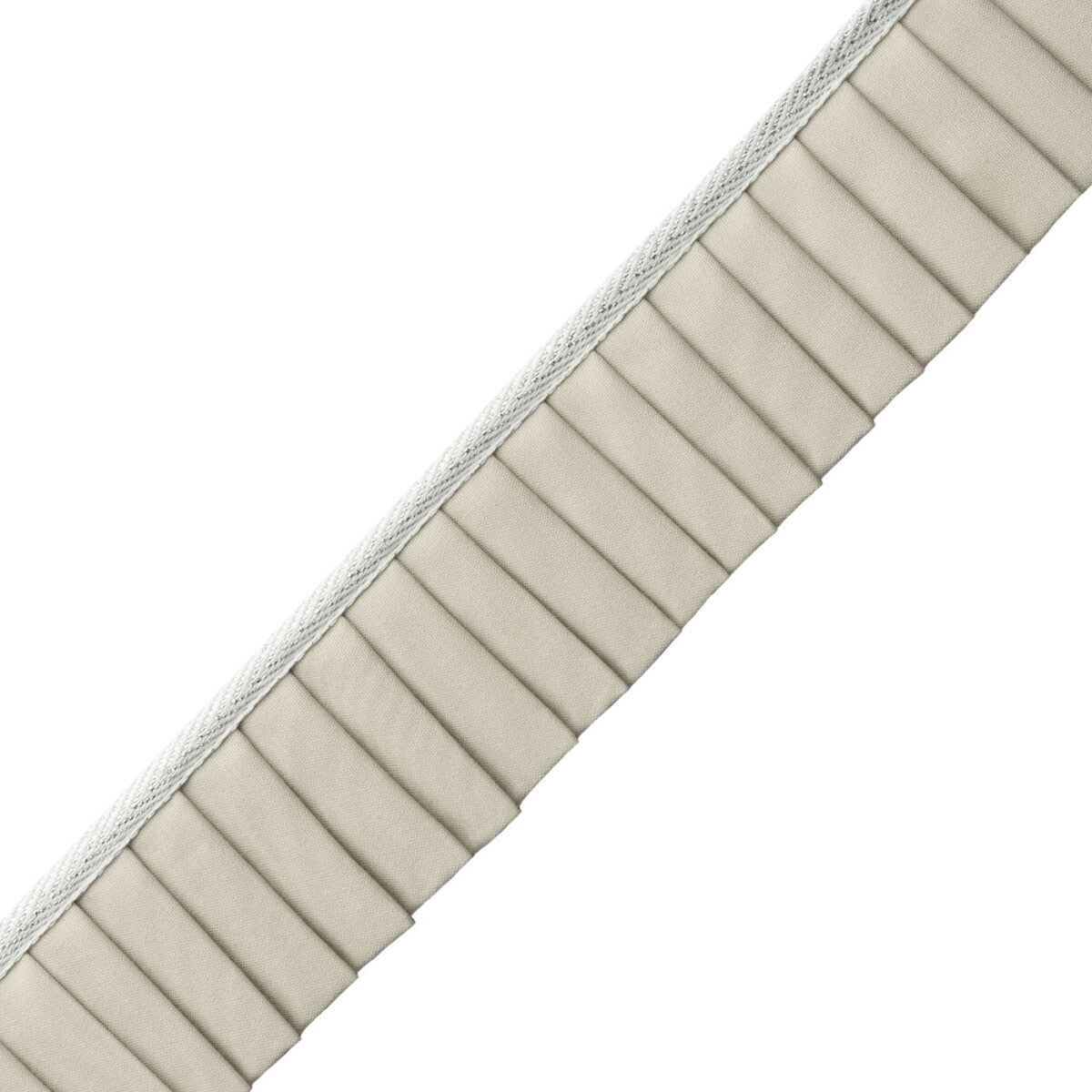 Greer Pleated Border Trim by Samuel & Sons in Sterling