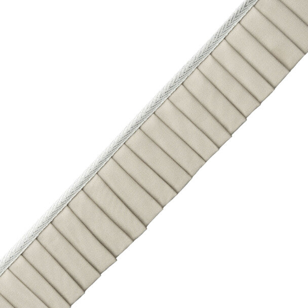 Greer Pleated Border Trim by Samuel & Sons in Sterling