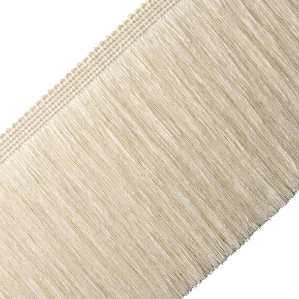 10" La Terre Cut Fringe Trim by Samuel & Sons in Canvas
