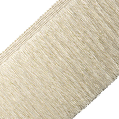 10" La Terre Cut Fringe Trim by Samuel & Sons in Canvas