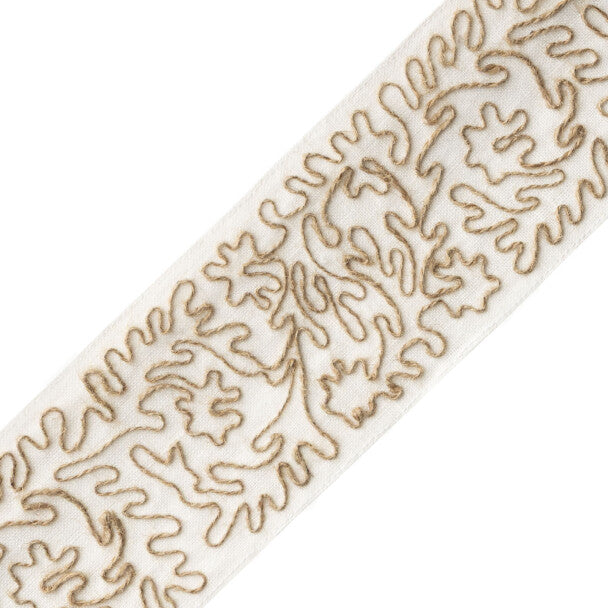 Botanical Jute Border Trim by Samuel & Sons in Ivory