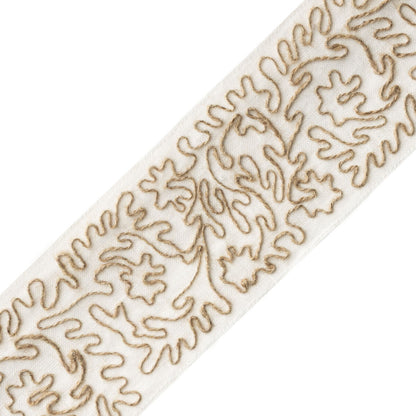 Botanical Jute Border Trim by Samuel & Sons in Ivory