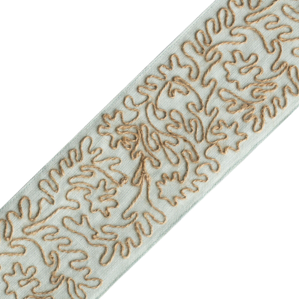 Botanical Jute Border Trim by Samuel & Sons in Seafoam