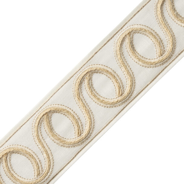 Terra Garland Border Trim by Samuel & Sons in Ivory
