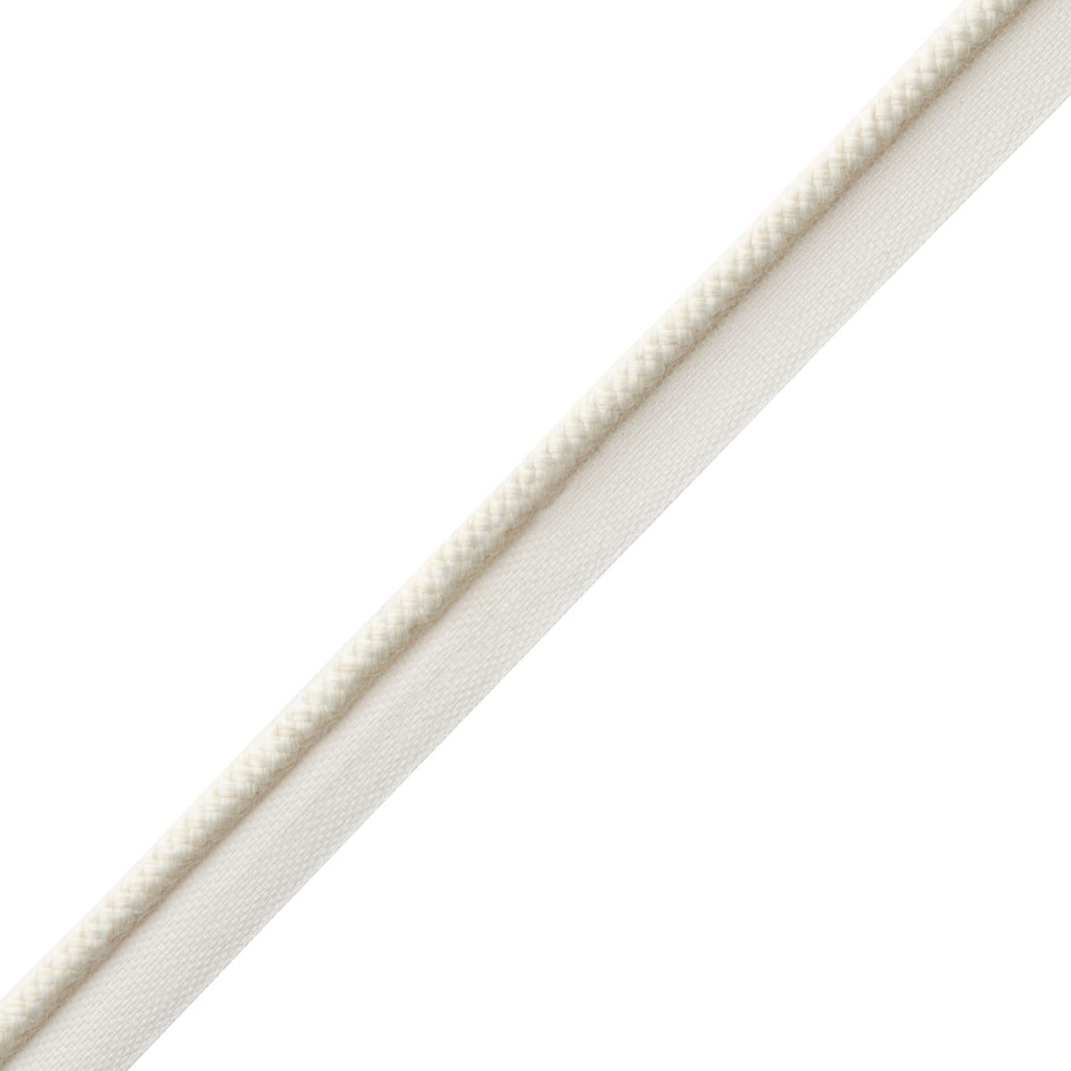 Westport Braided Cord With Tape Trim by Samuel & Sons in Parchment
