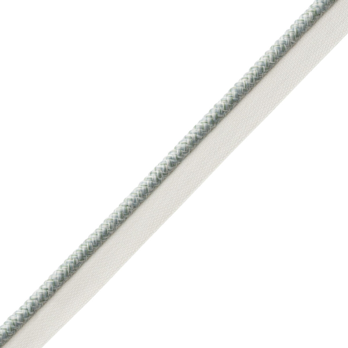 Westport Braided Cord With Tape Trim by Samuel & Sons in Beach Glass