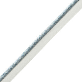 Westport Braided Cord With Tape Trim by Samuel & Sons in Bluestone