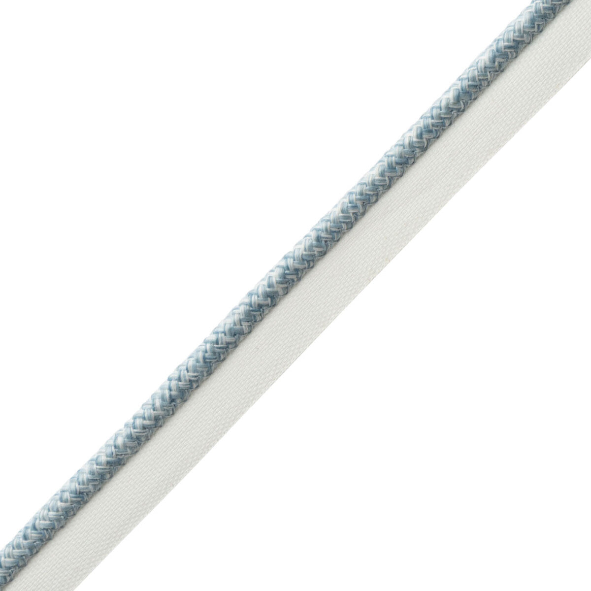 Westport Braided Cord With Tape Trim by Samuel & Sons in Bluestone