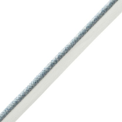 Westport Braided Cord With Tape Trim by Samuel & Sons in Bluestone