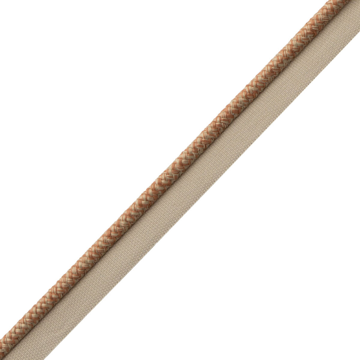 Westport Braided Cord With Tape Trim by Samuel & Sons in Chai
