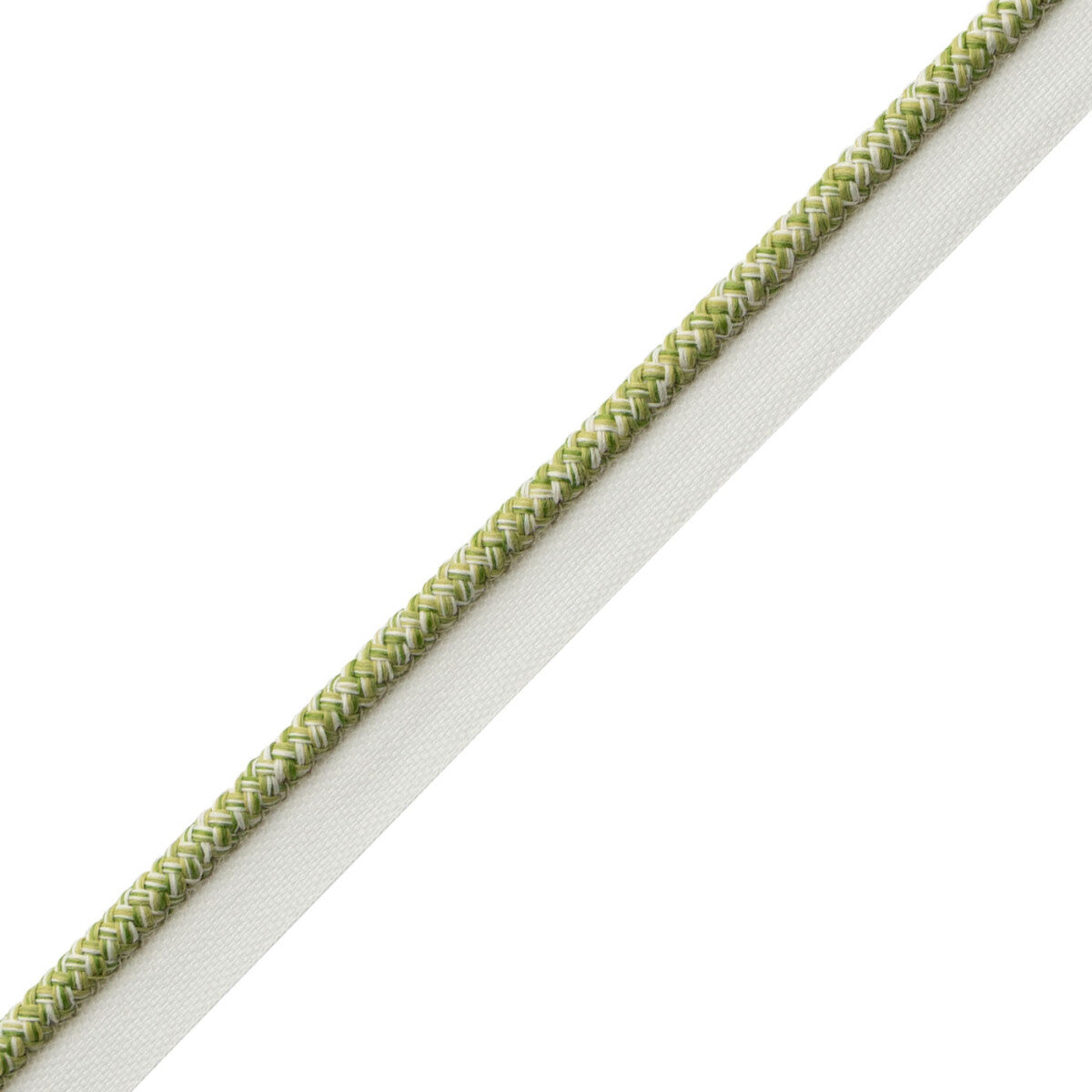 Westport Braided Cord With Tape Trim by Samuel & Sons in Spring Green