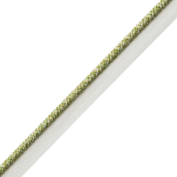Westport Braided Cord With Tape Trim by Samuel & Sons in Spring Green