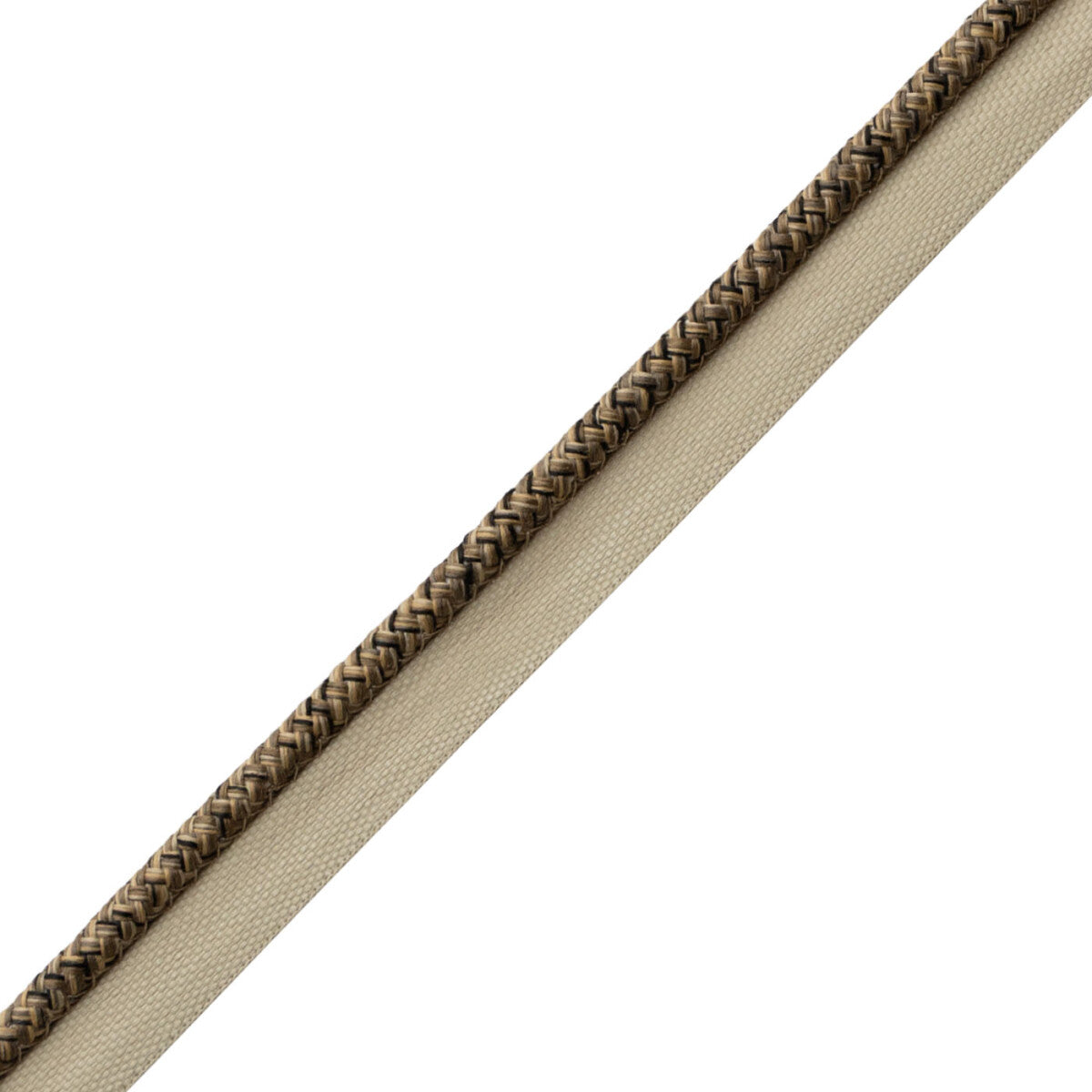 Westport Braided Cord With Tape Trim by Samuel & Sons in Flint