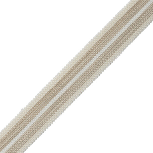 Westport Striped Border Trim by Samuel & Sons in Parchment
