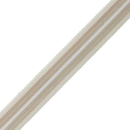 Westport Striped Border Trim by Samuel & Sons in Parchment