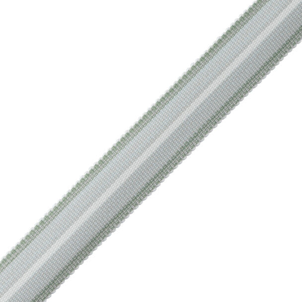 Westport Striped Border Trim by Samuel & Sons in Beach Glass