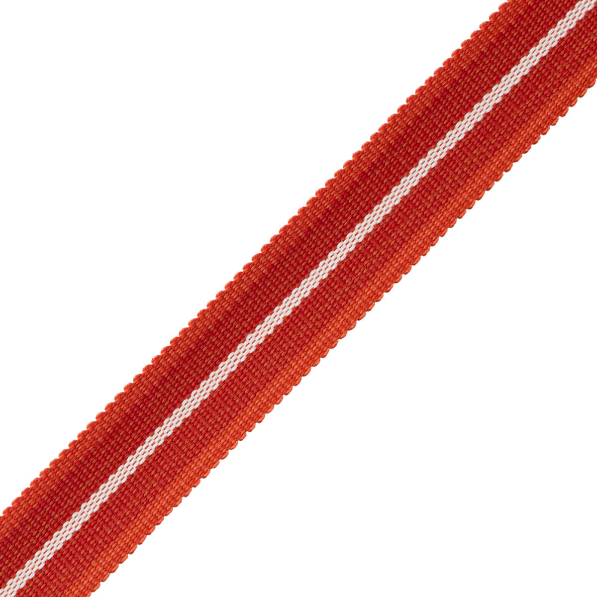 Westport Striped Border Trim by Samuel & Sons in Red Coral