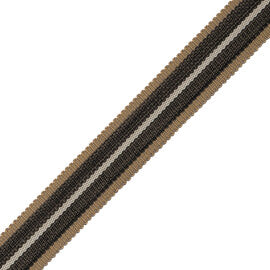 Westport Striped Border Trim by Samuel & Sons in Flint