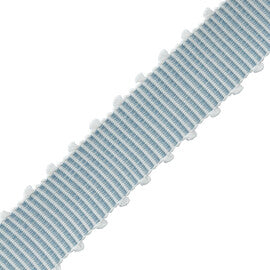 Westport Picot Border Trim by Samuel & Sons in Bluestone