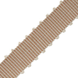 Westport Picot Border Trim by Samuel & Sons in Chai
