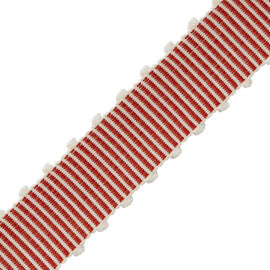 Westport Picot Border Trim by Samuel & Sons in Red Coral