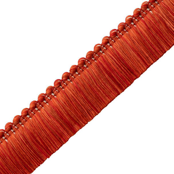 Westport Brush Fringe Trim by Samuel & Sons in Red Coral