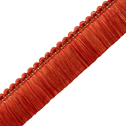 Westport Brush Fringe Trim by Samuel & Sons in Red Coral