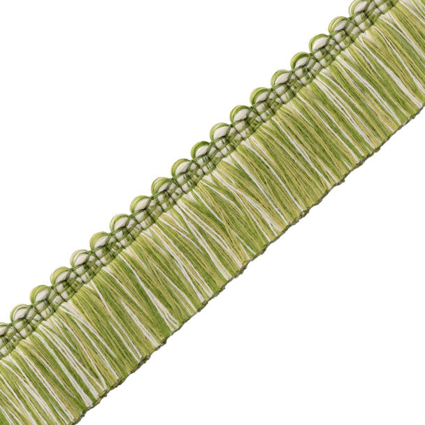 Westport Brush Fringe Trim by Samuel & Sons in Spring Green