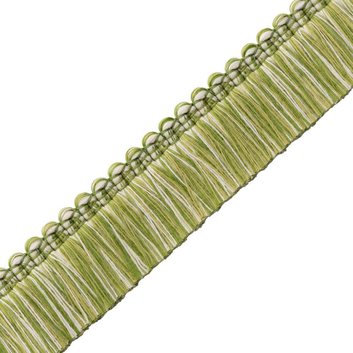Westport Brush Fringe Trim by Samuel & Sons in Spring Green