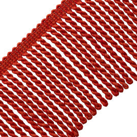 Westport Bullion Fringe Trim by Samuel & Sons in Red Coral