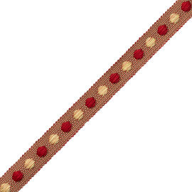 Romaunt Gimp Trim by Samuel & Sons in Rossetti Crimson