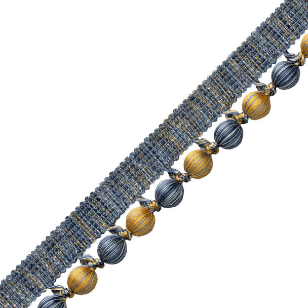 Romaunt Beaded Cord Trim by Samuel & Sons in Millais Gold