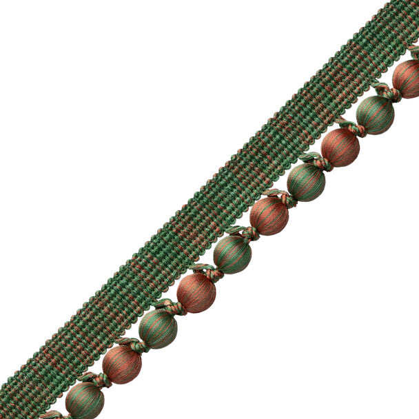 Romaunt Beaded Cord Trim by Samuel & Sons in Reverie Terra