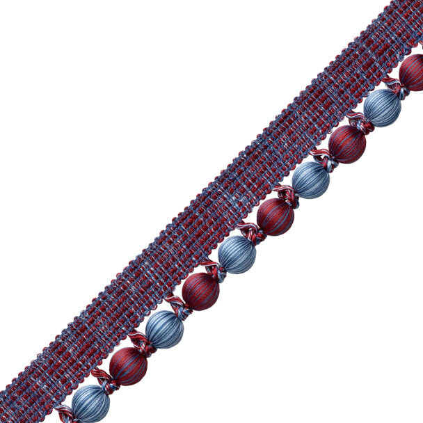 Romaunt Beaded Cord Trim by Samuel & Sons in Proserpine Burgundy