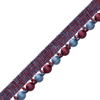 Romaunt Beaded Cord Trim by Samuel & Sons in Proserpine Burgundy