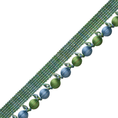 Romaunt Beaded Cord Trim by Samuel & Sons in Ophelia Emerald